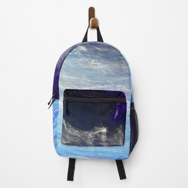Item preview, Cascade in Colour number 1 - Abstract Stream in Sky Blue and Purple designed and sold by Mandy Collins.