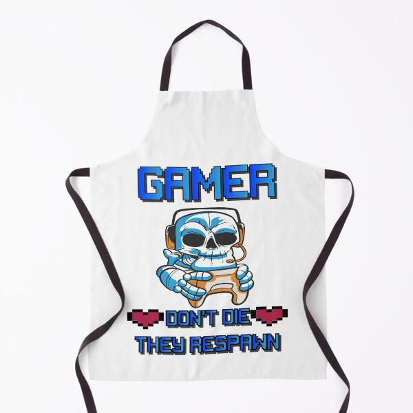 Item preview, Gamer don't die they respawn designed and sold by LEVEL UP.