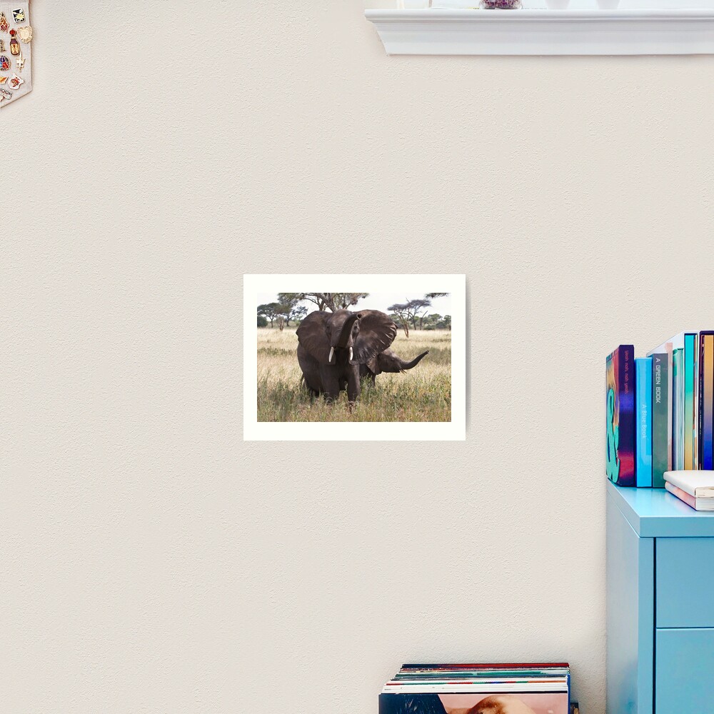 Trunk waving Art Print