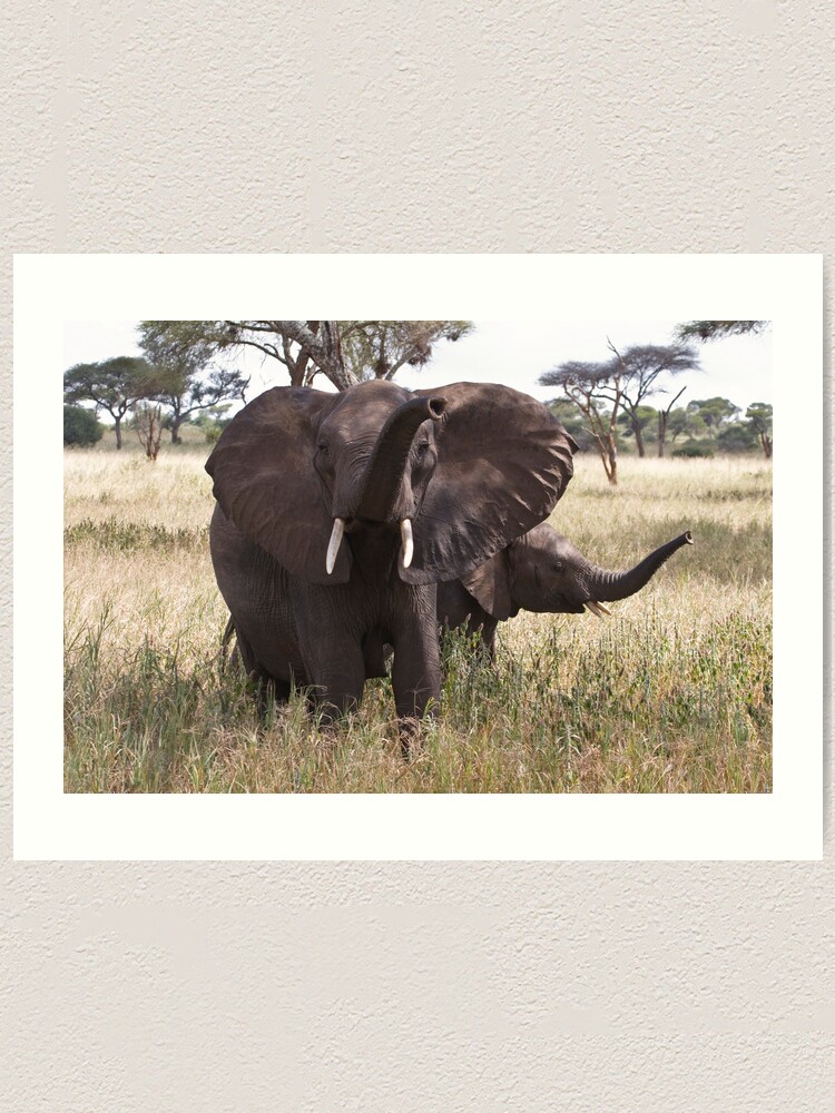 Alternate view of Trunk waving Art Print