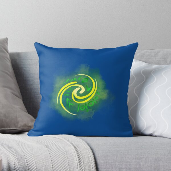 Watercolor Heart of Te Fiti Throw Pillow