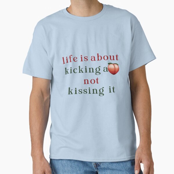 Item preview, Life is About Kicking Ass not Kissing It, motivational quote about life designed and sold by Simo4DESIGN.