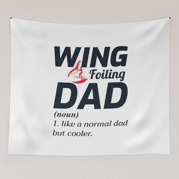 Item preview, Wing Foiling Hydrofoil Surfing Dad Fathers Day designed and sold by CuteDesigns1.