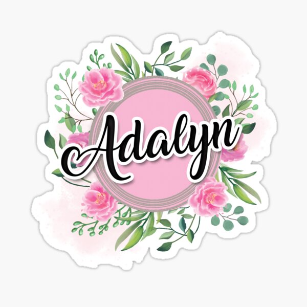 adalyn-name-sticker-for-sale-by-badinboow-redbubble