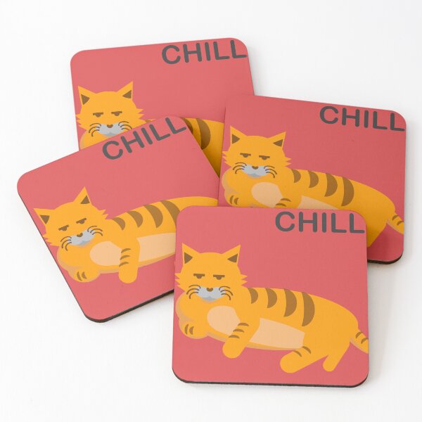 Item preview, Chill Cat : Orange Red designed and sold by CatgangSG.