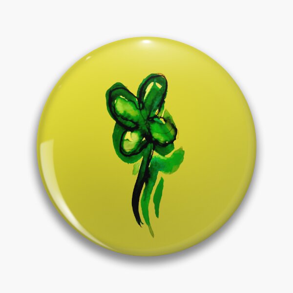 Item preview, Green Lucky Four Leaf Clover - Watercolor Saint Patrick's Day Shamrock designed and sold by Fineartpaint.
