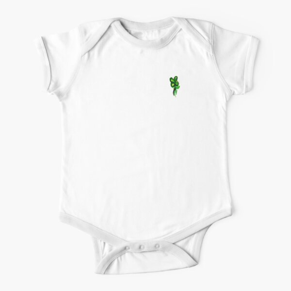 Four Leaf Clover Short Sleeve Baby One-Piece for Sale