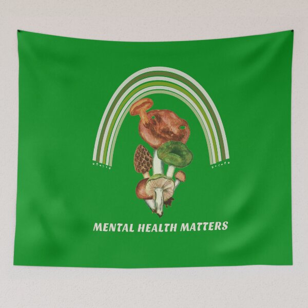 Item preview,   MUSHROOM MENTAL HEALTH MATTERS  designed and sold by DiscoVibes.