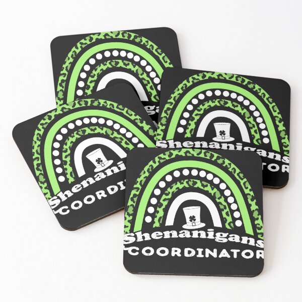Item preview, Shenanigans Coordinator green leopard Rainbow st patrick's day celebration designed and sold by joy4shirt.