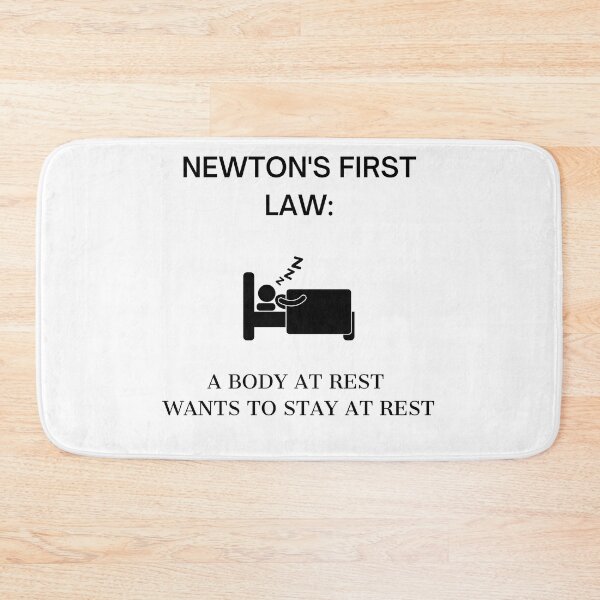 Item preview, Funny Newton's First Law Interpretation designed and sold by NerdyFancies.