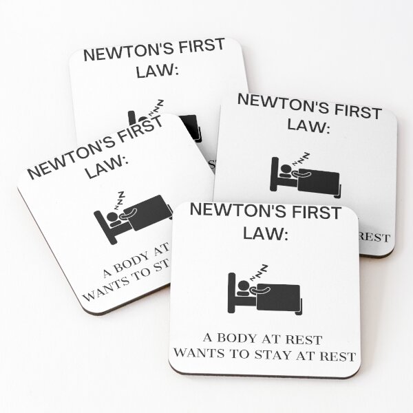 Item preview, Funny Newton's First Law Interpretation designed and sold by NerdyFancies.