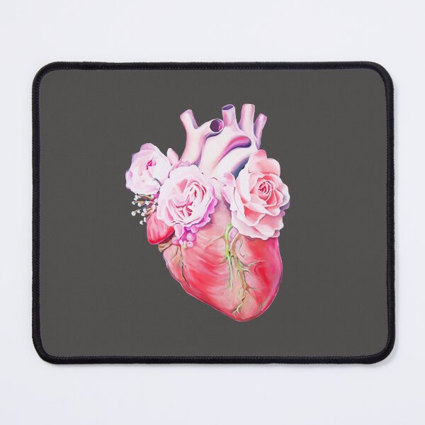 Item preview, Bloom Floral Heart Human Anatomy Rose Watercolor Style Flower designed and sold by CandyLoo.