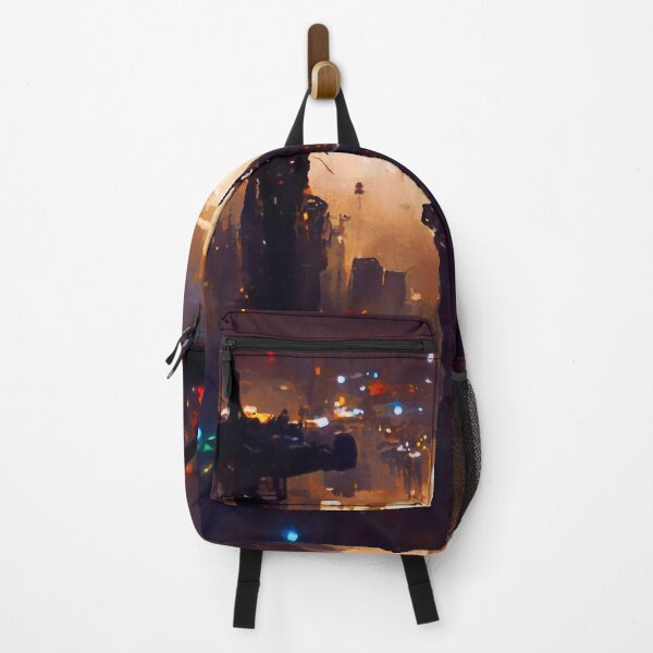 Item preview, Postcards from the Future - Cyberpunk Cityscape designed and sold by AM FineArtPrints.