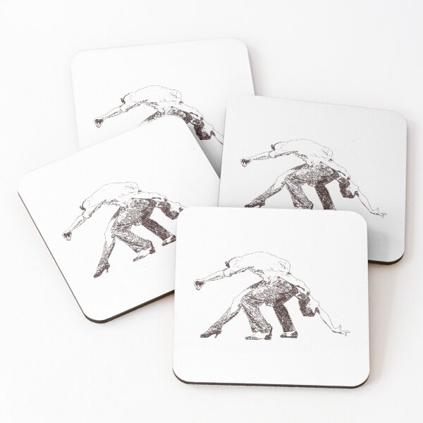 Item preview, Dance couple 7 - Brown ink designed and sold by WietskeWelten.