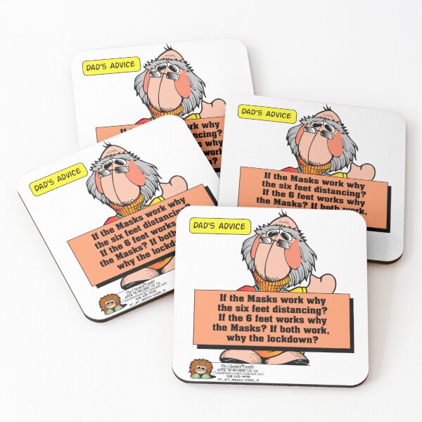 Item preview, Dads Advice - If the Masks Work Why The Six Feet Distancing? / Clamkin designed and sold by Bruce Ingrassia.