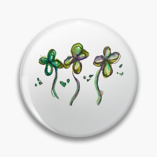 Item preview, Lucky Four Leaf Clovers - Watercolor Saint Patrick's Day Shamrock designed and sold by Fineartpaint.