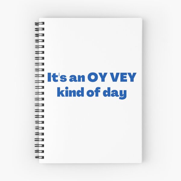 Item preview, Oy Vey Funny Yiddish Saying Blue designed and sold by NJGDesigns.