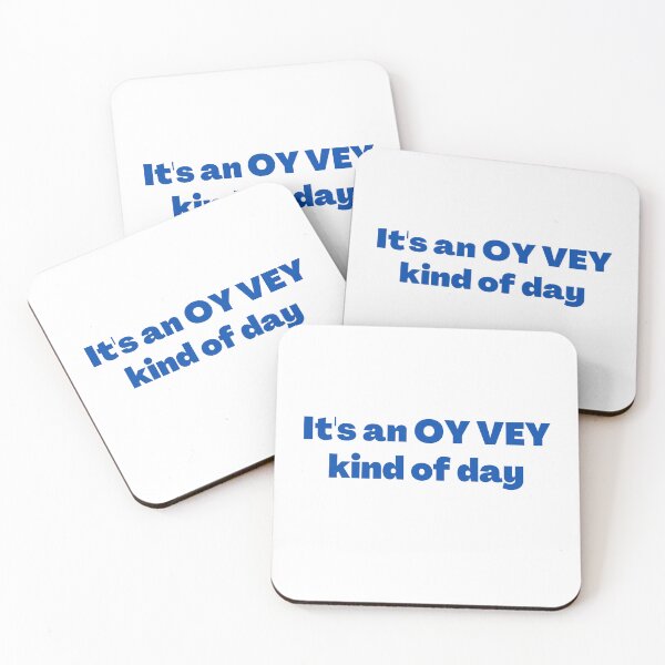 Item preview, Oy Vey Funny Yiddish Saying Blue designed and sold by NJGDesigns.