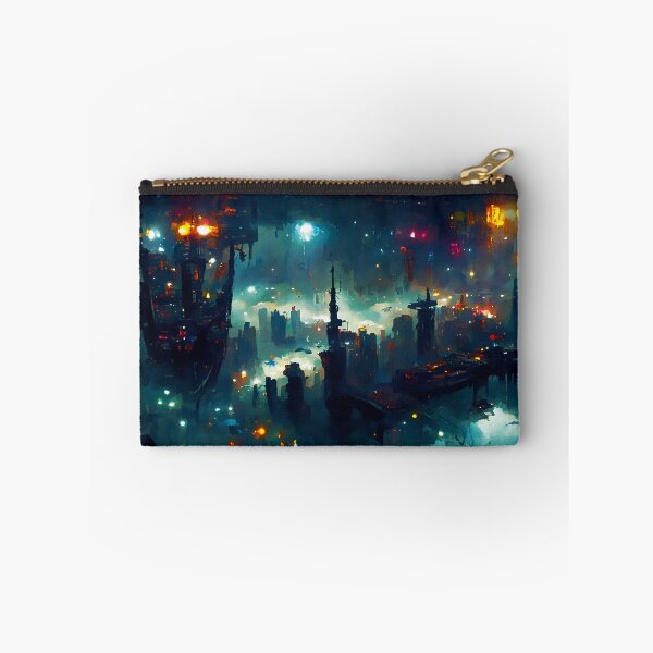 Item preview, Postcards from the Future - Cyberpunk Cityscape designed and sold by AM FineArtPrints.