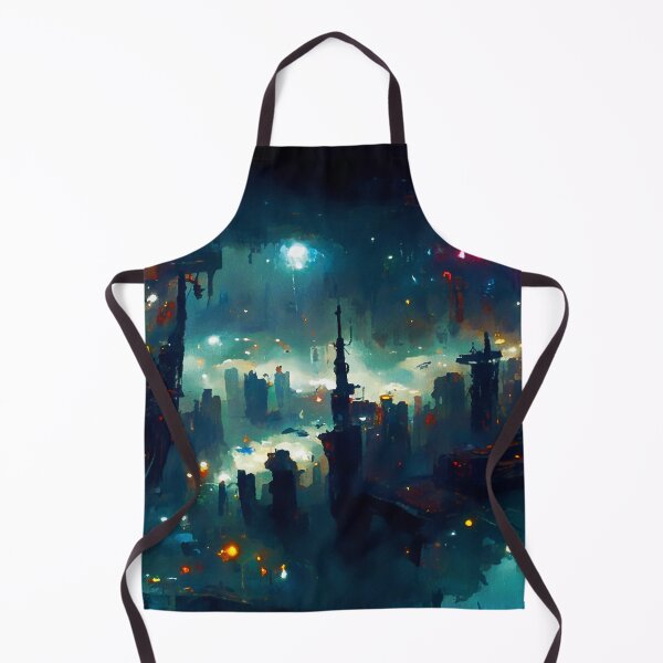 Item preview, Postcards from the Future - Cyberpunk Cityscape designed and sold by AM FineArtPrints.