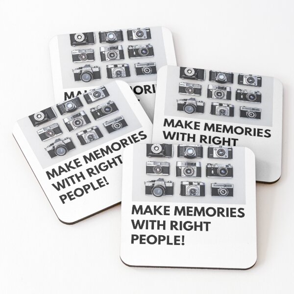 Item preview, make memories with right people designed and sold by Wordoncloth.
