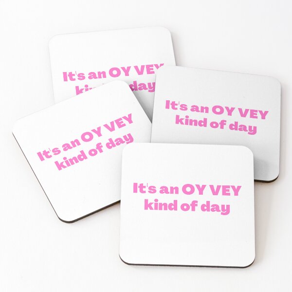 Item preview, Oy Vey Funny Yiddish Saying Pink designed and sold by NJGDesigns.