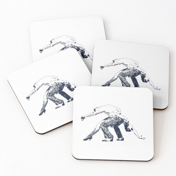 Item preview, Dance couple 7 - Blue ink designed and sold by WietskeWelten.