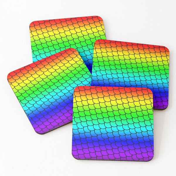Item preview, Rainbow Fish Scales Print, Rainbow Mermaid Print, Pride Print, Rainbow Print designed and sold by PinHookPrincess.
