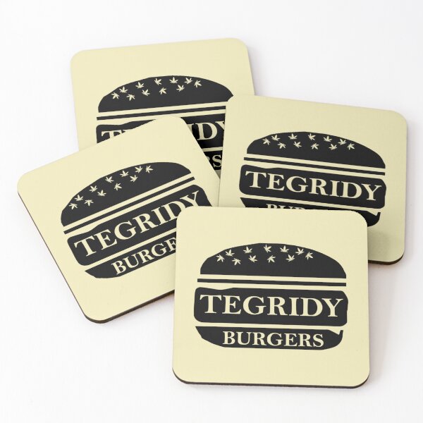 Tegridy Burger Coasters (Set of 4)