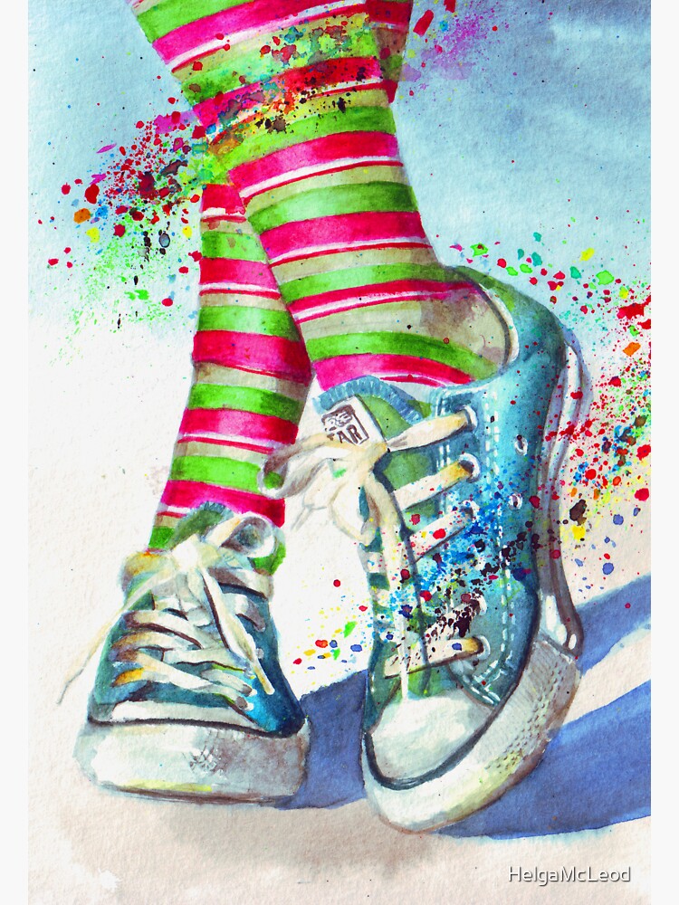 "Footloose and fancy free" Sticker for Sale by HelgaMcLeod Redbubble