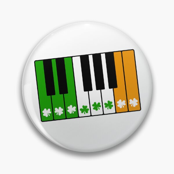 Item preview, St. Patrick's Day Piano Player Pianist Irish Flag designed and sold by doodlerob.