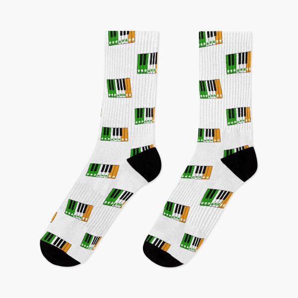 Item preview, St. Patrick's Day Piano Player Pianist Irish Flag designed and sold by doodlerob.
