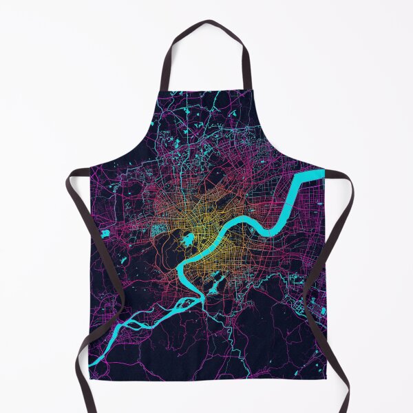 Item preview, Hangzhou City Map of Zhejiang, China - Neon designed and sold by deMAP.