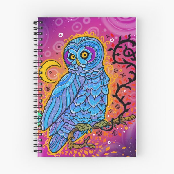 Item preview, Astral owl psychedelic indigenous art designed and sold by Sloth Machine.