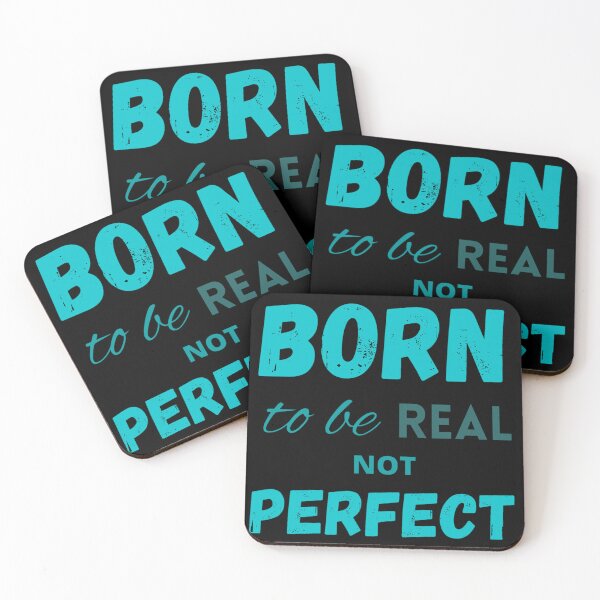Item preview, Born to be real not perfect motivating designed and sold by LukjanovArt.