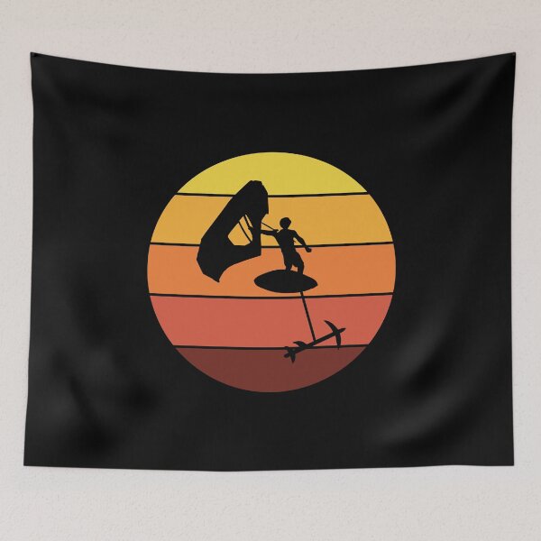 Item preview, Wing Foiling Hydrofoil Surfing Water Sports Vintage Retro  designed and sold by CuteDesigns1.