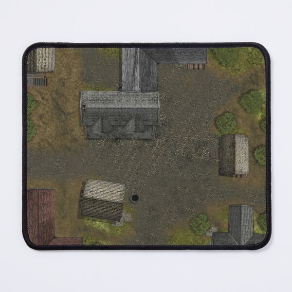 Item preview, Village Design 001 Battle Mat for Table Top Gaming Miniatures RPGs designed and sold by Paul David Wilson.