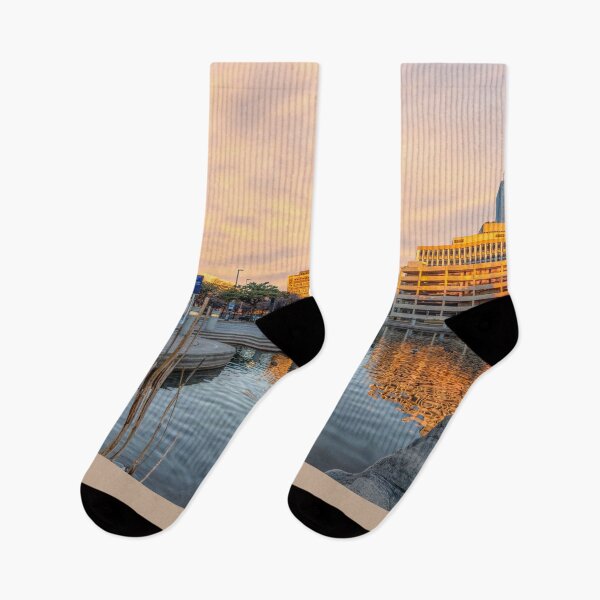 Item preview, Pioneer Plaza Pond Morning designed and sold by mljdwhite.