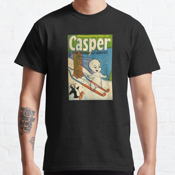 Casper The Friendly Ghost T Shirt Mens Size XL Orange Halloween Short  Sleeve Y2K