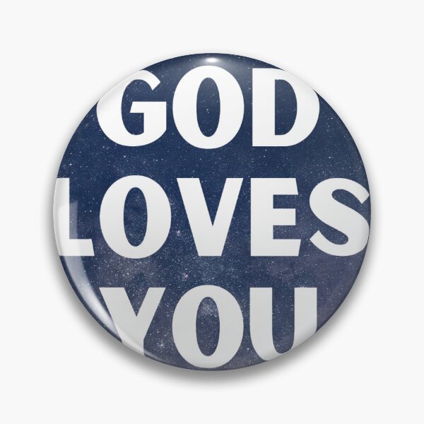 Item preview, God Loves You square designed and sold by AndiClem.