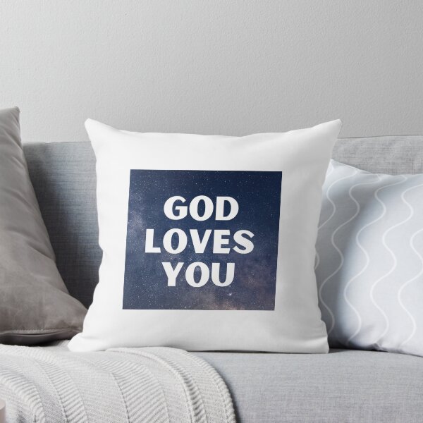Item preview, God Loves You square designed and sold by AndiClem.