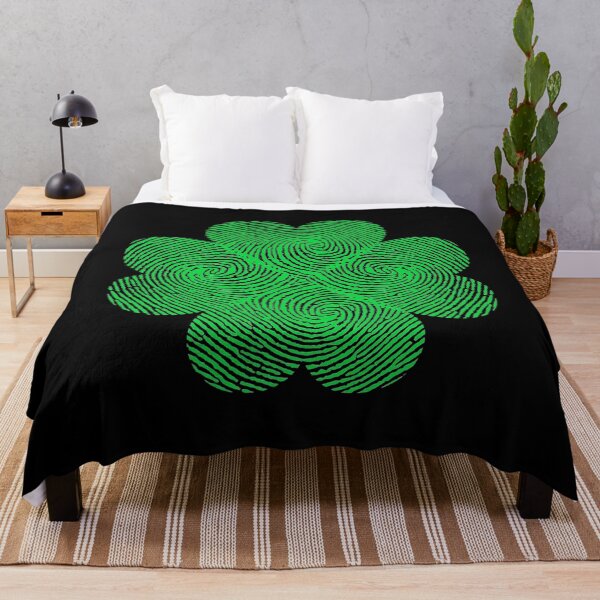 Item preview, Fingerprint Four Leaf Heart Clover Graphic Design designed and sold by Schrodinger's  Clothing.