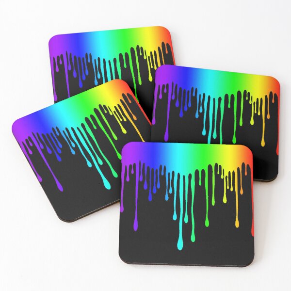 Item preview, Rainbow Paint Drip Print, Pride Print, Rainbow Print, Multicolored Print designed and sold by PinHookPrincess.