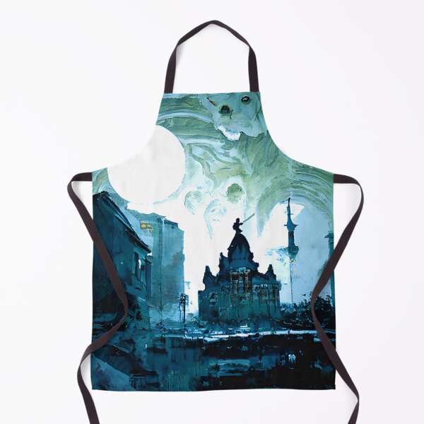 Item preview, Moonlit haunted city street. designed and sold by lostcauseblue.