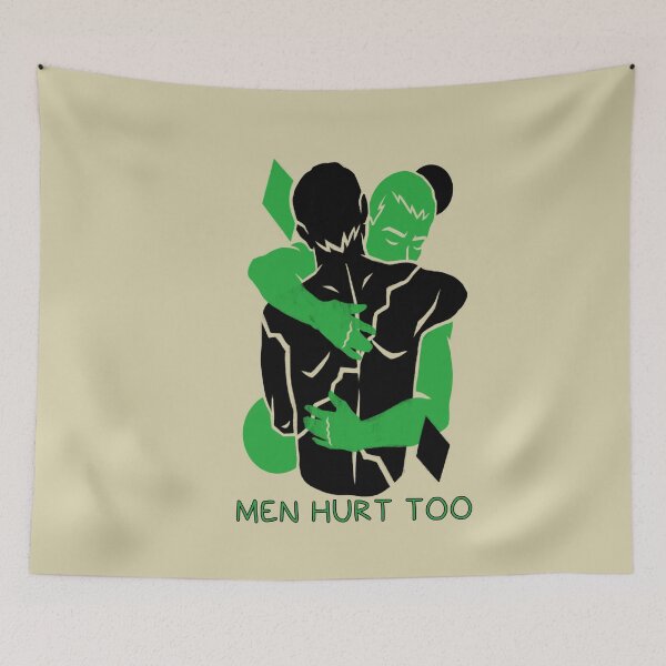 Item preview, MEN HURT TOO STICKER designed and sold by DiscoVibes.