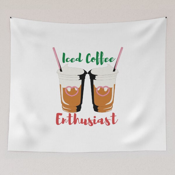 Item preview, Iced Coffee Enthusiast Coffee Art Designs designed and sold by Manilyn0907.
