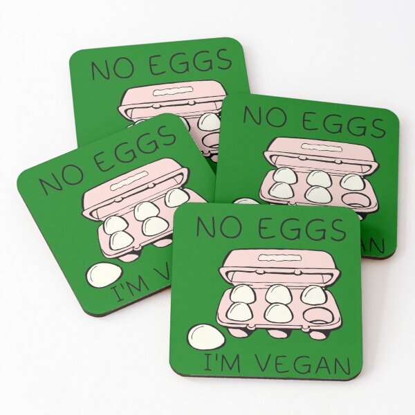 Item preview,   NO EGGS I'M VEGAN designed and sold by DiscoVibes.