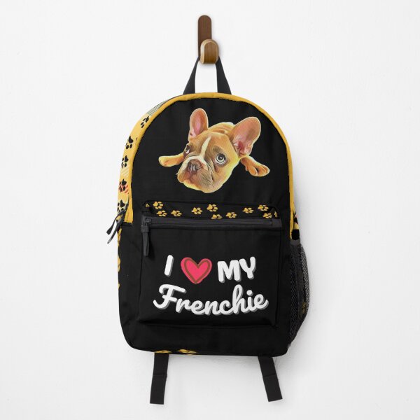 Item preview, I Love My Frenchie - Splooting Golden Brown French Bulldog Puppy Art designed and sold by Cawaiico.
