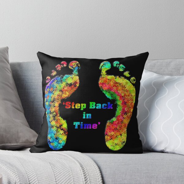 Item preview, Step Back In Time Colourful Rainbow Flower Feet  designed and sold by TigsArts.