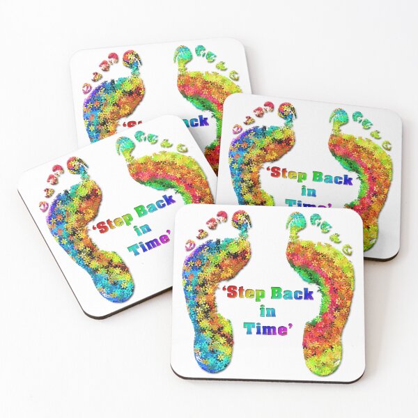 Item preview, Step Back In Time Colourful Rainbow Flower Feet  designed and sold by TigsArts.